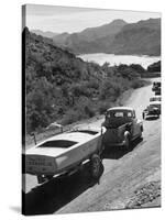 US Navy Personnel and Civilians Go Boating on Canyon Lake-Ed Clark-Stretched Canvas