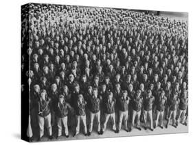 US Navy Pilot Cadets and Ground Crew-Dmitri Kessel-Stretched Canvas