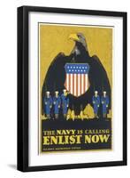 Us Navy Poster, WWI-null-Framed Art Print