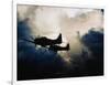 US Navy SBD Dauntless Dive Bombers in Flight-null-Framed Photographic Print