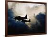 US Navy SBD Dauntless Dive Bombers in Flight-null-Framed Photographic Print