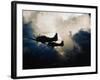 US Navy SBD Dauntless Dive Bombers in Flight-null-Framed Photographic Print