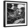 US Navy Seabee Robert H. Sellers of Eugene, or Operating a Caterpiller-J^ R^ Eyerman-Framed Photographic Print