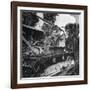 US Navy Seabee Robert H. Sellers of Eugene, or Operating a Caterpiller-J^ R^ Eyerman-Framed Photographic Print