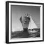 US Navy Supply Ship Anchored in Guantanamo Bay-Hank Walker-Framed Photographic Print