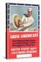 US Navy Vintage Poster - Arise Americans-Lantern Press-Stretched Canvas
