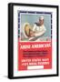 US Navy Vintage Poster - Arise Americans-Lantern Press-Framed Art Print