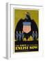 US Navy Vintage Poster - the Navy Is Calling-Lantern Press-Framed Art Print