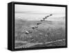 US Observation Planes Flying in Battle Formation-null-Framed Stretched Canvas