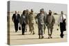 US Officials and Pres. Bush at Al Asad AFB, for Meeting with Iraqis, Sept. 2007-null-Stretched Canvas