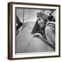 US Pilot at Midway Naval Base-Frank Scherschel-Framed Premium Photographic Print