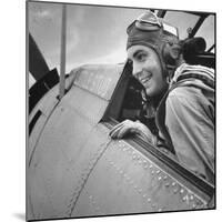 US Pilot at Midway Naval Base-Frank Scherschel-Mounted Photographic Print