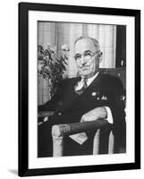 US Pres. Harry S. Truman at the Time of the United Nations Conference-null-Framed Photographic Print