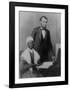 US President Abraham Lincoln at the White House in 1861 with Sojourner Truth-null-Framed Giclee Print