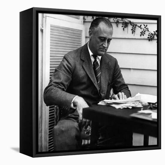 US President Franklin D. Roosevelt, Mid-1930s-null-Framed Stretched Canvas