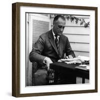 US President Franklin D. Roosevelt, Mid-1930s-null-Framed Photo