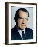 US President Richard Nixon, Early 1970s-null-Framed Photo