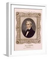 US president William Henry Harrison, 1846-Albert Newsam-Framed Giclee Print