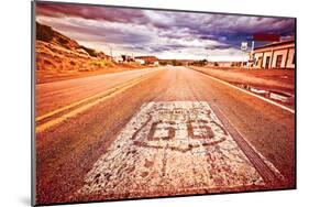 US Route 66-null-Mounted Art Print