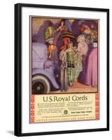 US Royal Cords, Magazine Advertisement, USA, 1924-null-Framed Premium Giclee Print