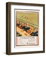 US Royal Cords, Magazine Advertisement, USA, 1924-null-Framed Giclee Print