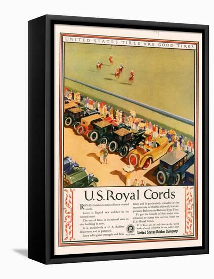 US Royal Cords, Magazine Advertisement, USA, 1924-null-Framed Stretched Canvas