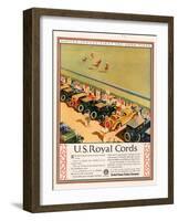 US Royal Cords, Magazine Advertisement, USA, 1924-null-Framed Giclee Print