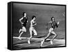 US Runner Wilma Rudolph Winning Women's 100 Meter Race at Olympics-Mark Kauffman-Framed Stretched Canvas