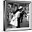 US Sailor Bending Young Nurse over His Arm to Give Her Passionate Kiss in Middle of Times Square-Victor Jorgensen-Framed Photographic Print