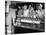 US Sailors Crowding around the Soda Fountain Aboard a Battleship-Carl Mydans-Stretched Canvas