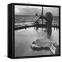 US Sailors Sleeping on Deck of Ship-Frank Scherschel-Framed Stretched Canvas