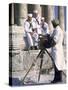 US Sailors Taking Photo at Greek Ruins-John Dominis-Stretched Canvas