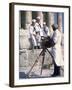 US Sailors Taking Photo at Greek Ruins-John Dominis-Framed Photographic Print