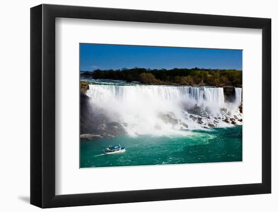 Us Side of Niagara Falls-null-Framed Art Print