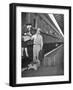 US Soldier Bringing New Bride Back to His Army Post at Ft. Bragg after their Wedding-Bernard Hoffman-Framed Photographic Print