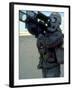 US Soldier Wearing MOPP-4 Anti Chemical Suit and Aiming Stinger Missile Perched on Shoulder-null-Framed Photographic Print