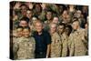 US Soldiers Gather around Pres. George W. Bush at Al Asad AFB, Iraq, Sept. 2007-null-Stretched Canvas