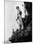 US Soldiers Standing Guard on a Troop Train-Myron Davis-Mounted Photographic Print