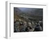 US Soldiers Take an Overwatch Position on a Mountain Top in the Pech Valley, Afghanistan-null-Framed Photographic Print