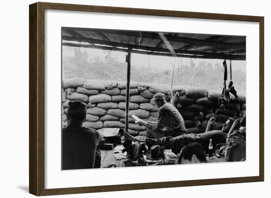 US Special Forces Camp at Phey-Shuron, in the Central Vietnam Highlands, Jan. 1964-null-Framed Photo
