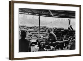 US Special Forces Camp at Phey-Shuron, in the Central Vietnam Highlands, Jan. 1964-null-Framed Photo