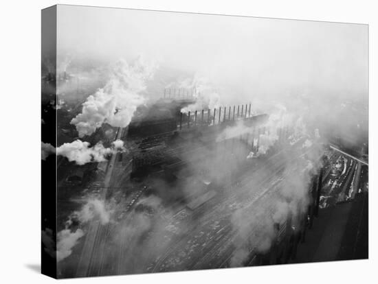 US Steel Aerial. Gary, Indiana. 1951-Margaret Bourke-White-Stretched Canvas