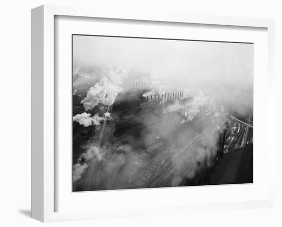 US Steel Aerial. Gary, Indiana. 1951-Margaret Bourke-White-Framed Photographic Print