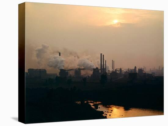 US Steel Plant-John Zimmerman-Stretched Canvas
