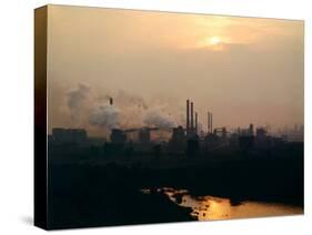 US Steel Plant-John Zimmerman-Stretched Canvas