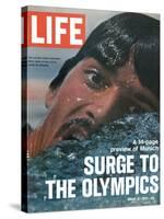 US Swimmer Mark Spitz Training for 1972 Munich Olympics, August 18, 1972-Co Rentmeester-Stretched Canvas