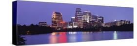 Us, Texas, Austin, Skyline, Night-null-Stretched Canvas