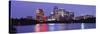 Us, Texas, Austin, Skyline, Night-null-Stretched Canvas