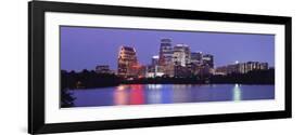 Us, Texas, Austin, Skyline, Night-null-Framed Photographic Print