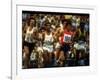 US Track Athlete Frank Shorter Running a Marathon at the Summer Olympics-John Dominis-Framed Premium Photographic Print